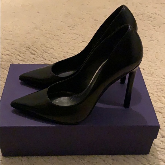 Stuart Weitzman Black Heels Size 8 - Picture 2 of 6